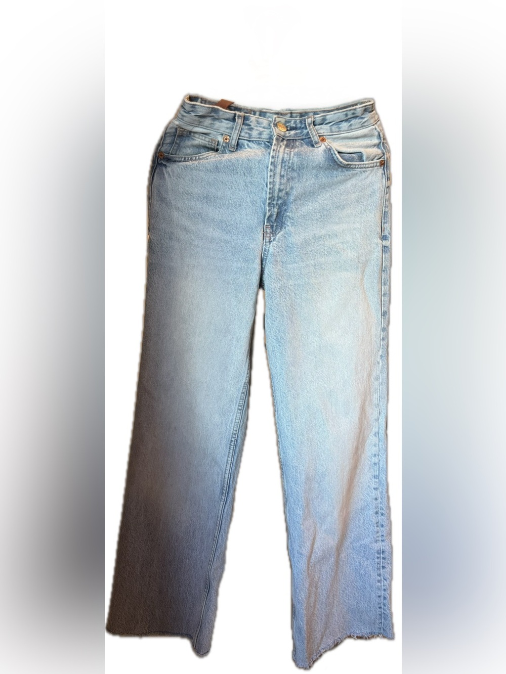 Zara Wide Leg Jeans Light Wash US 4
